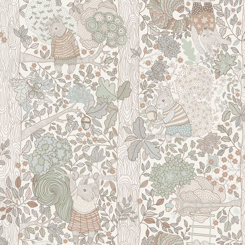 Dětská vliesová tapeta na zeď, krémová, zvířátka, 6291, Icons, Borastapeter