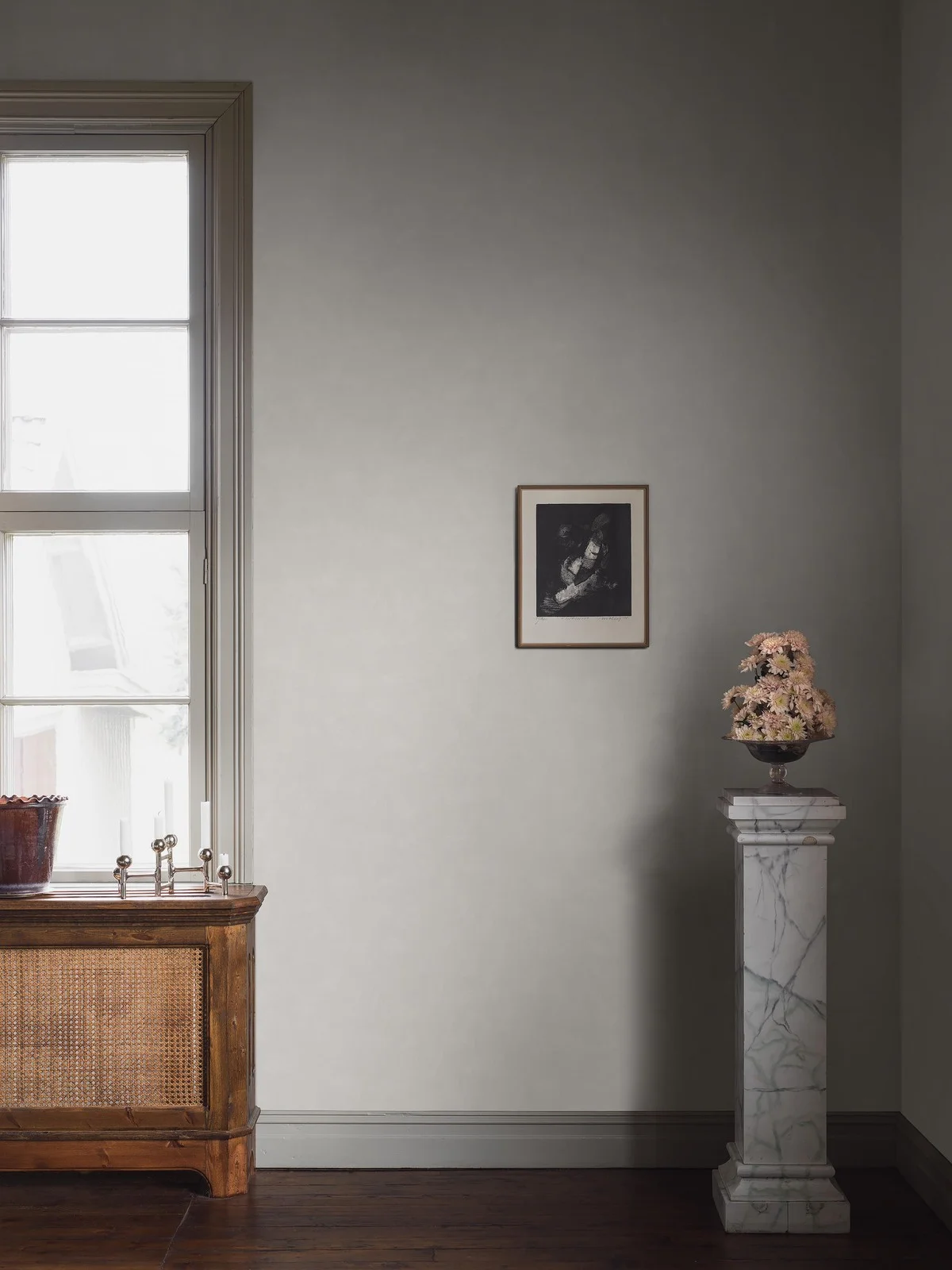 Vliesová tapeta na zeď, bílo-šedá, 5050, Alla Tiders Hus, Borastapeter