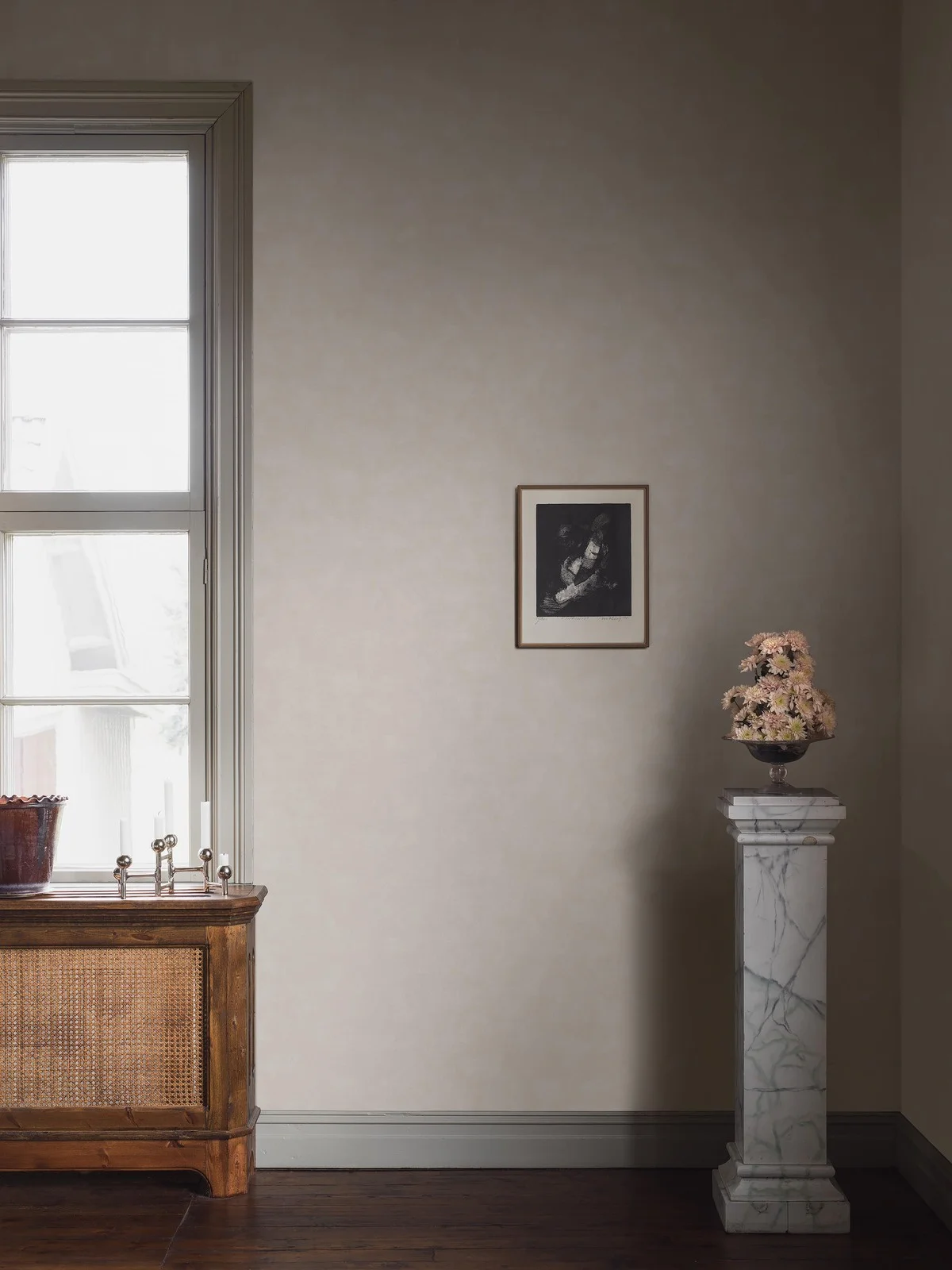 Vliesová tapeta na zeď, šedo-krémová, 5058, Alla Tiders Hus, Borastapeter