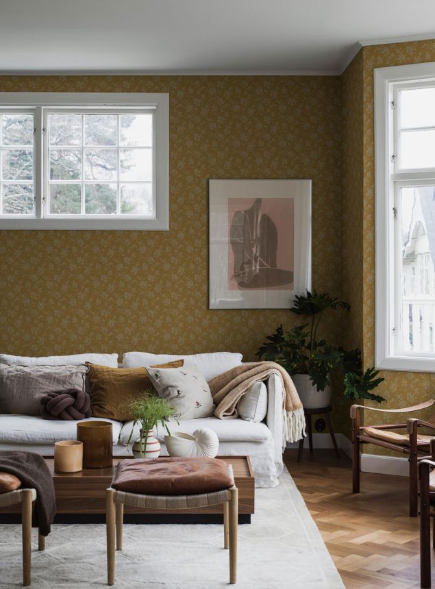 Vliesová tapeta na zeď, hnědá, květiny, 1178, Icons, Borastapeter