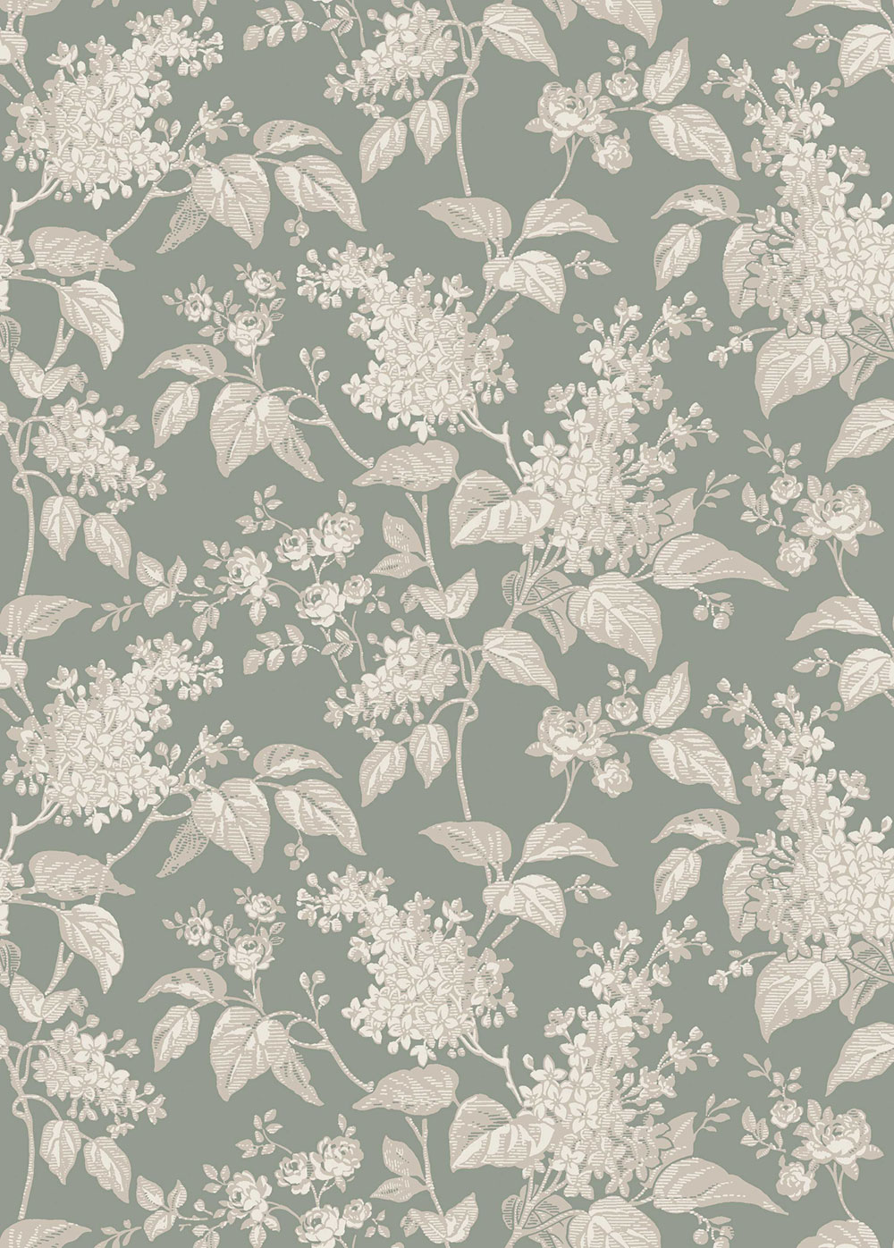 Vliesová tapeta na zeď, zelená, větvičky, květiny, 6963, Osterlen, Borastapeter