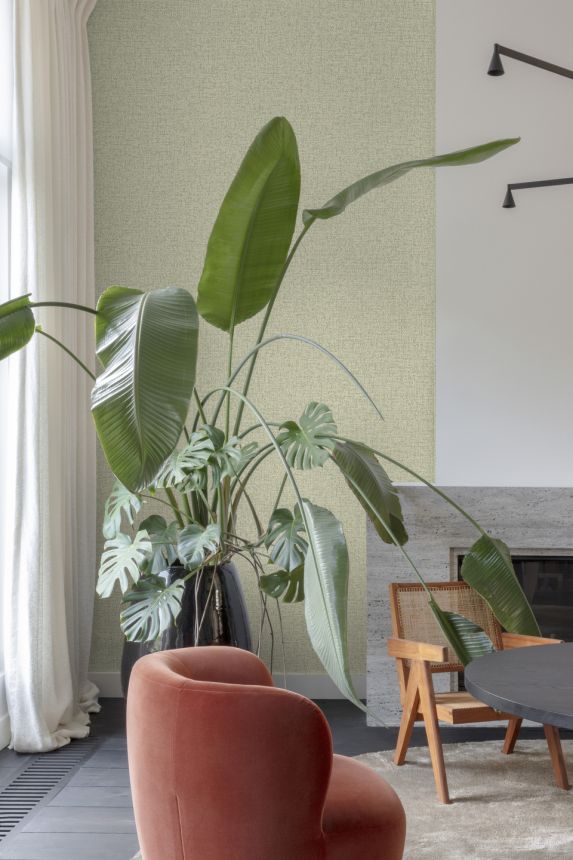 Vliesová tapeta na zeď, zelená, imitace látky, PW1111, Precious Weaves, Grandeco