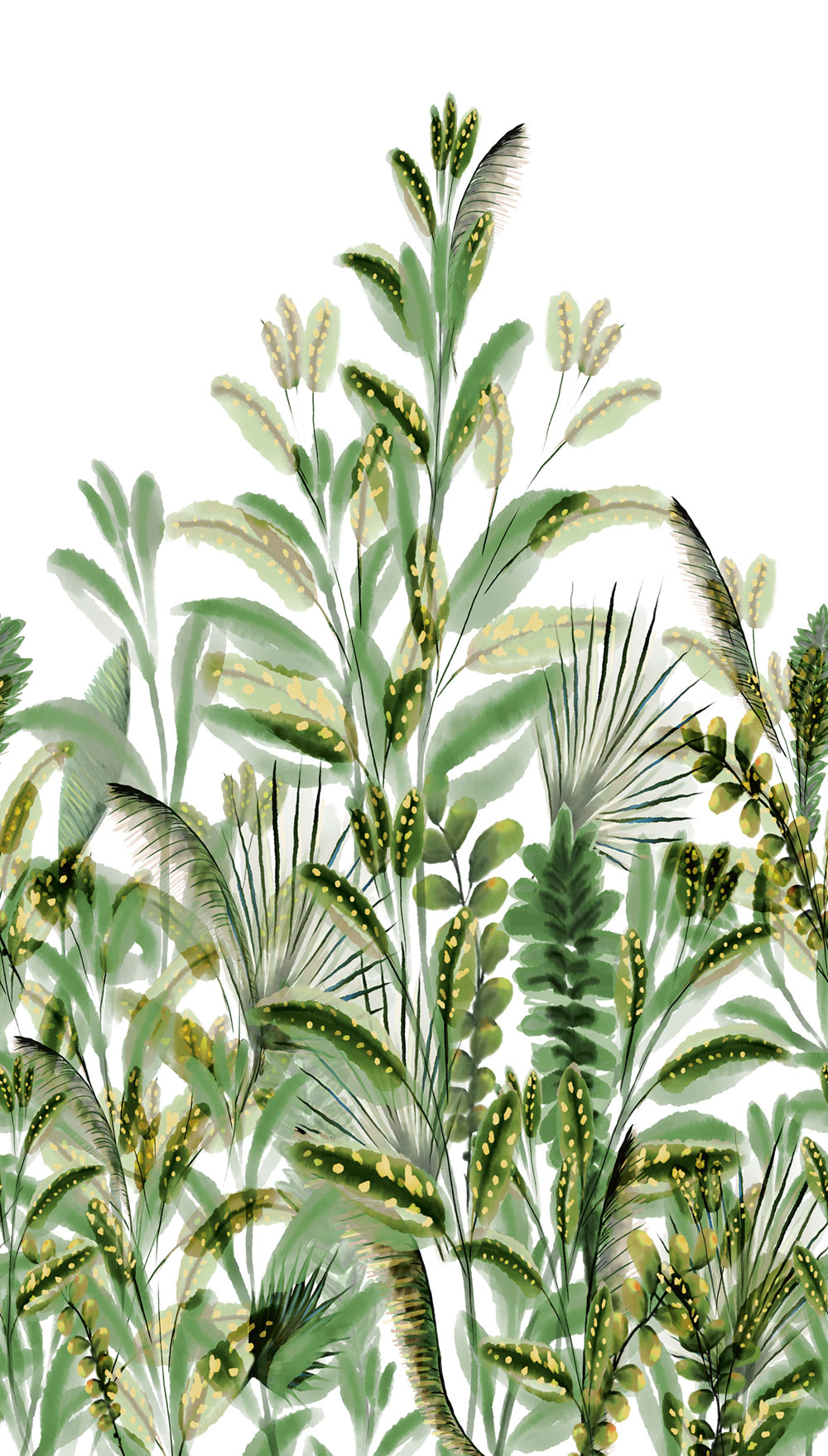 Vliesová fototapeta na zeď, rostliny, listy, A59502, One roll, one motif 2, Grandeco