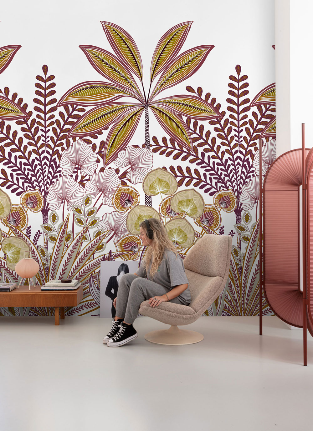 Vliesová fototapeta na zeď, listy, A67701, One roll, one motif 2, Grandeco