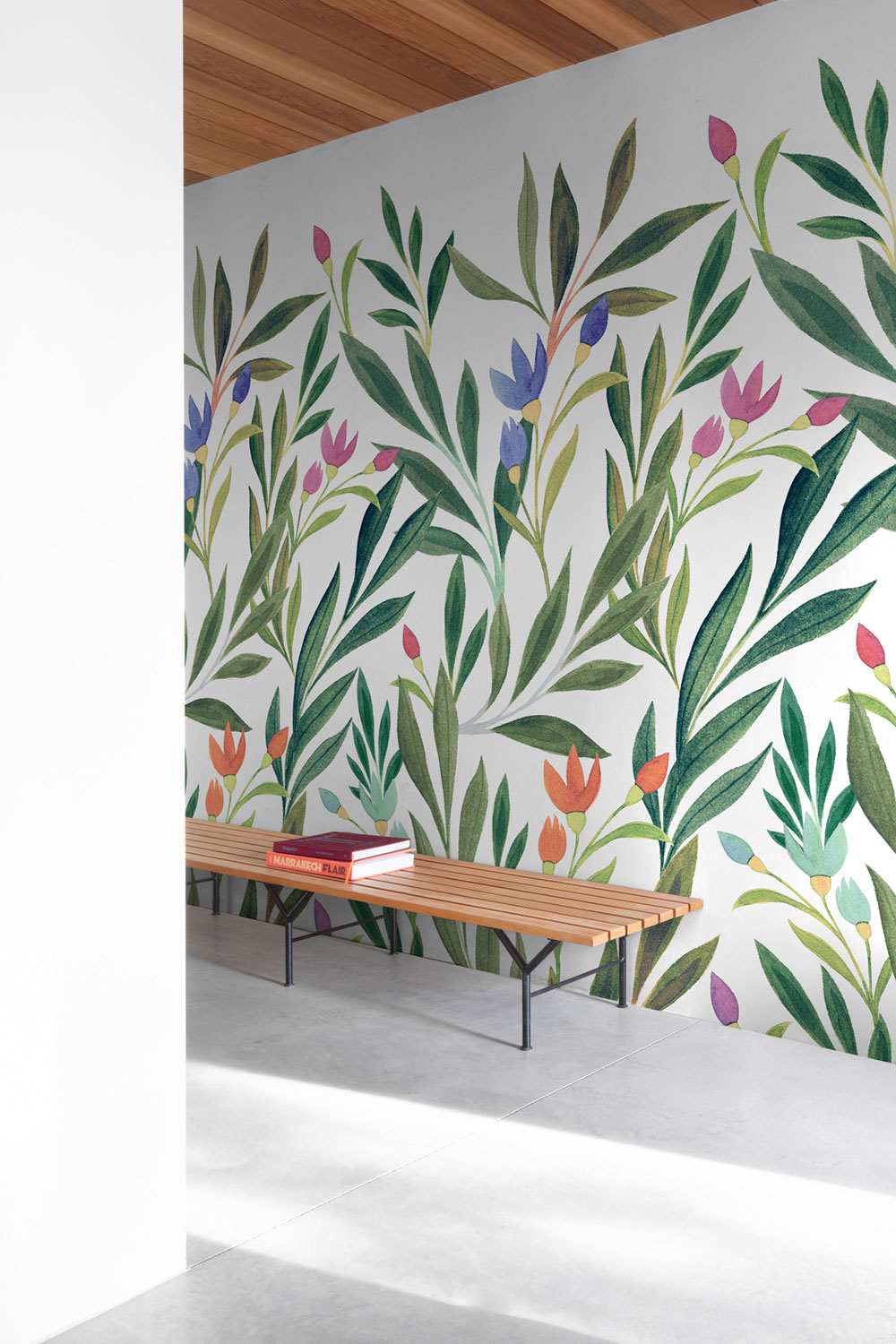 Vliesová fototapeta na zeď, květiny, listy, A72801, One roll, one motif 2, Grandeco