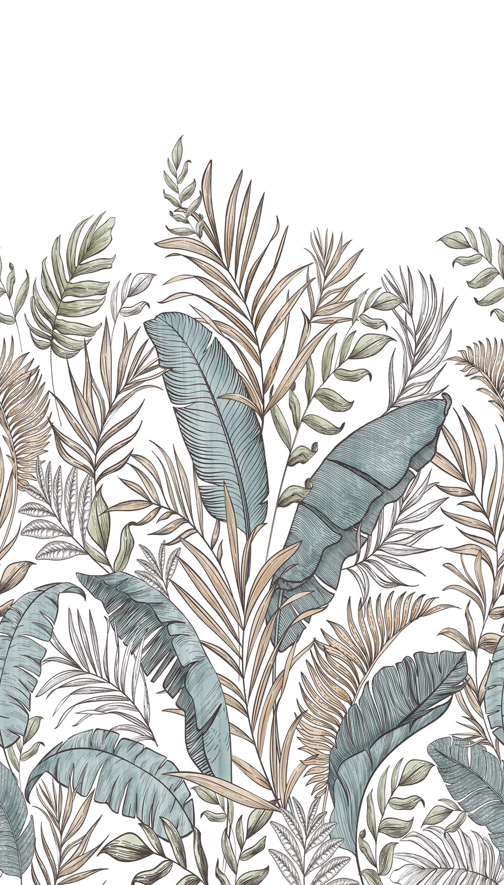 Vliesová fototapeta na zeď, listy, A73401, One roll, one motif 2, Grandeco