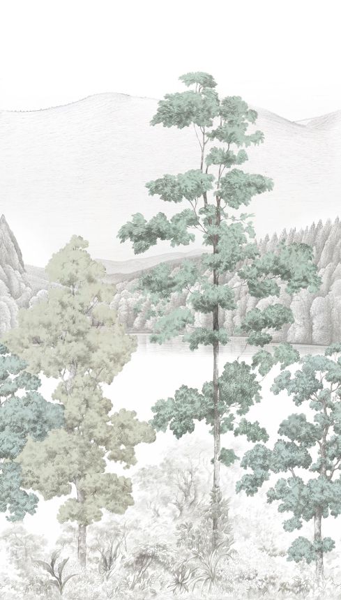 Vliesová fototapeta na zeď, horská krajina, stromy, A73701, One roll, one motif 2, Grandeco