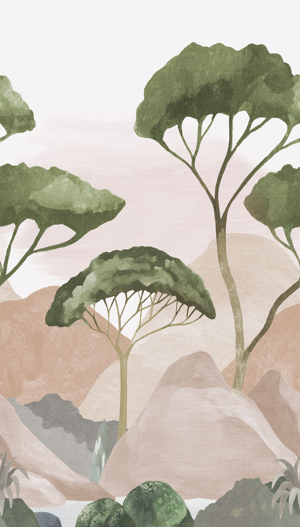 Vliesová fototapeta na zeď, krajina, stromy, A77401, One roll, one motif 2, Grandeco