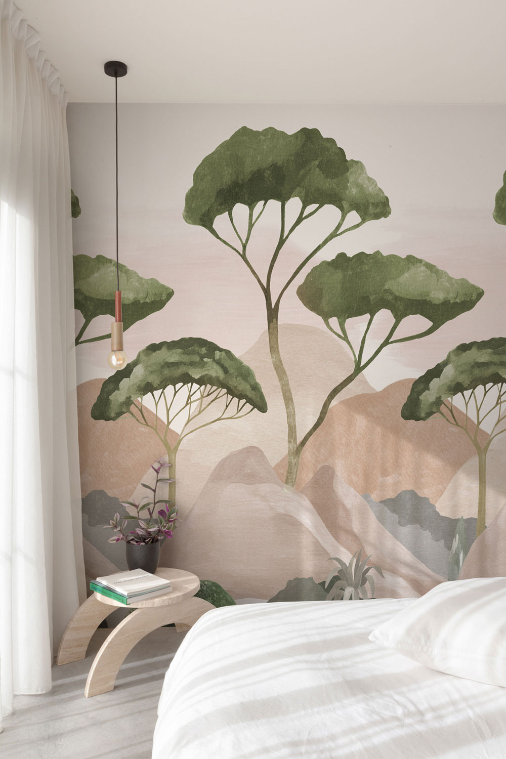 Vliesová fototapeta na zeď, krajina, stromy, A77401, One roll, one motif 2, Grandeco