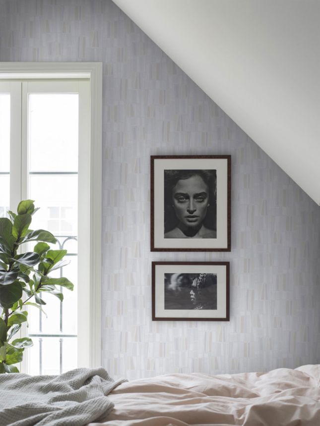 Geometrická vliesová tapeta na zeď, béžová, 5472, Alla Tiders Hus, Borastapeter