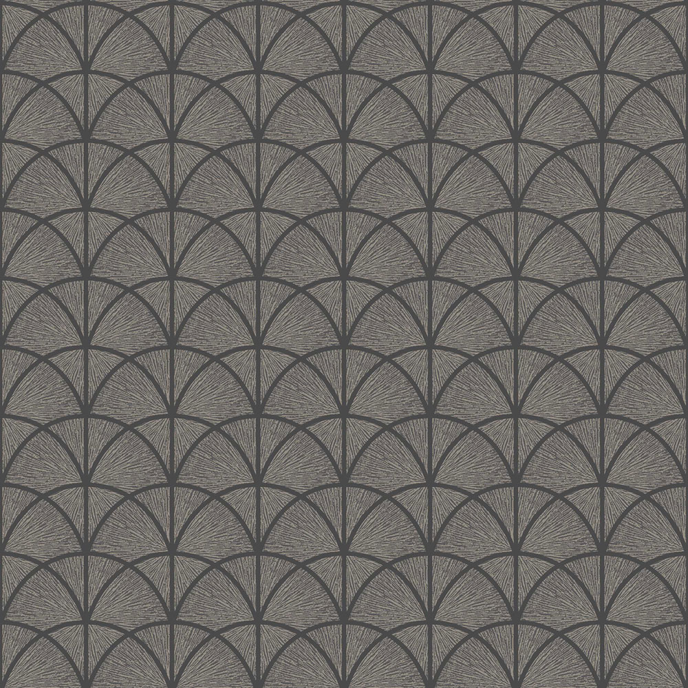 Vliesová tapeta na zeď, černá, grafická, Art Deco, 7770, Adorn, Borastapeter