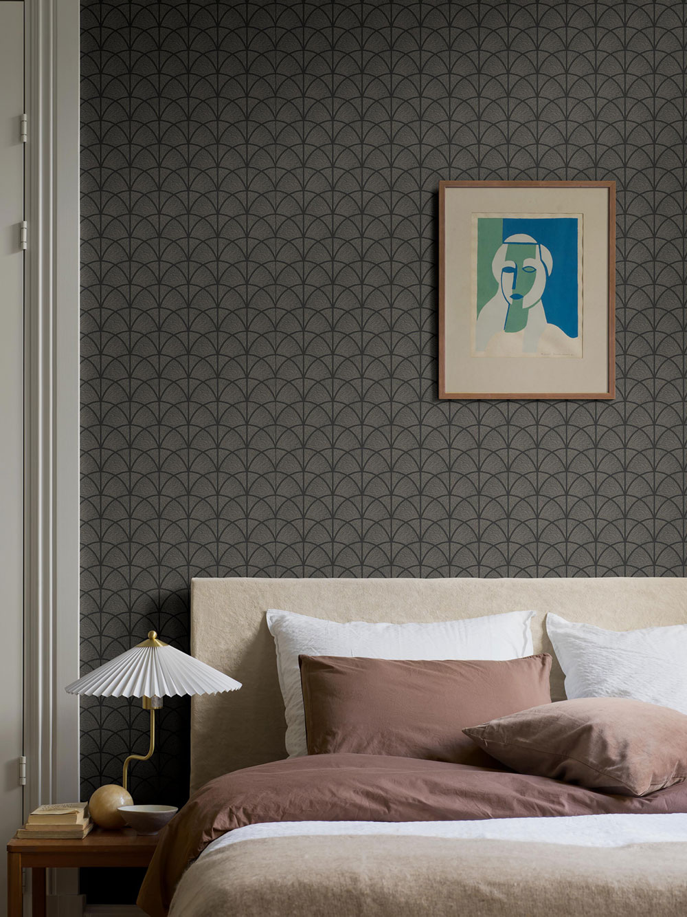 Vliesová tapeta na zeď, černá, grafická, Art Deco, 7770, Adorn, Borastapeter