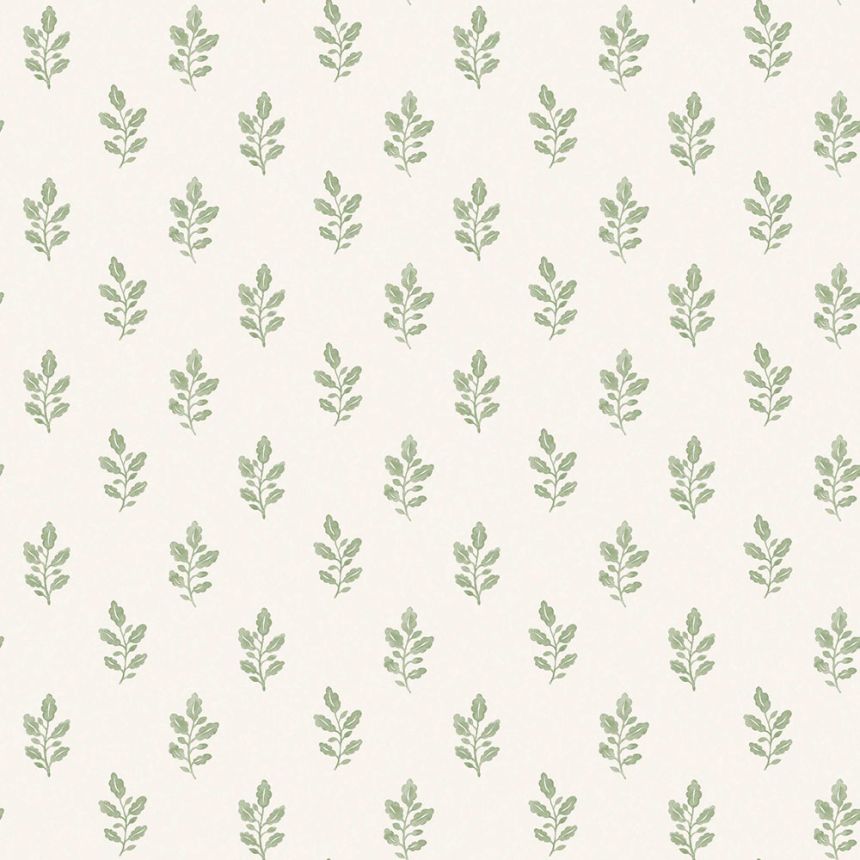 Vliesová tapeta na zeď, krémovo-zelená, listy, 7776, Adorn, Borastapeter