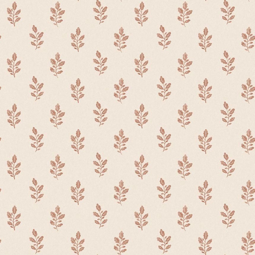 Vliesová tapeta na zeď, béžovo-červená, listy, 7777, Adorn, Borastapeter
