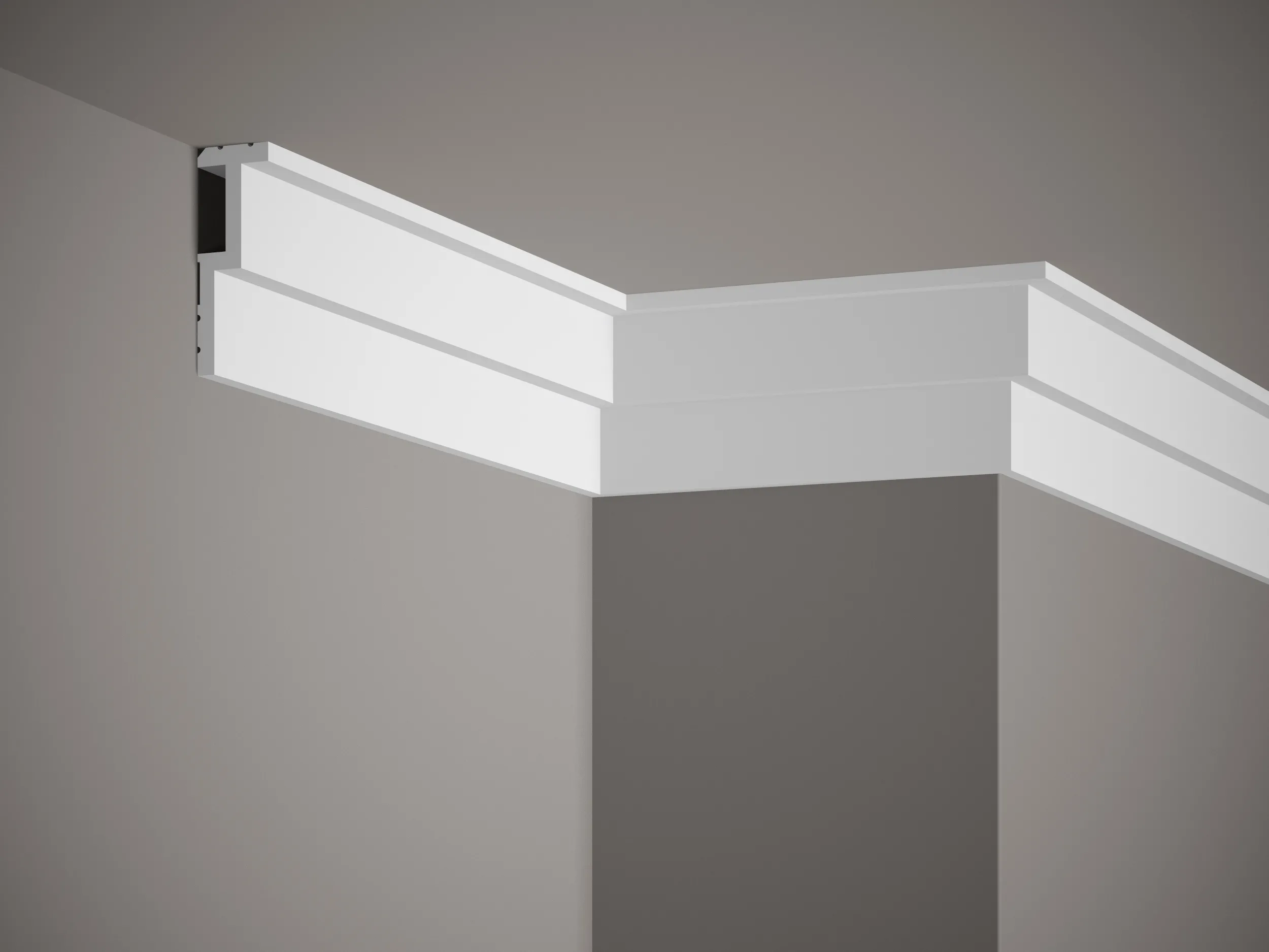 Stropní lišta QL024, 200x8,5x3cm, Mardom