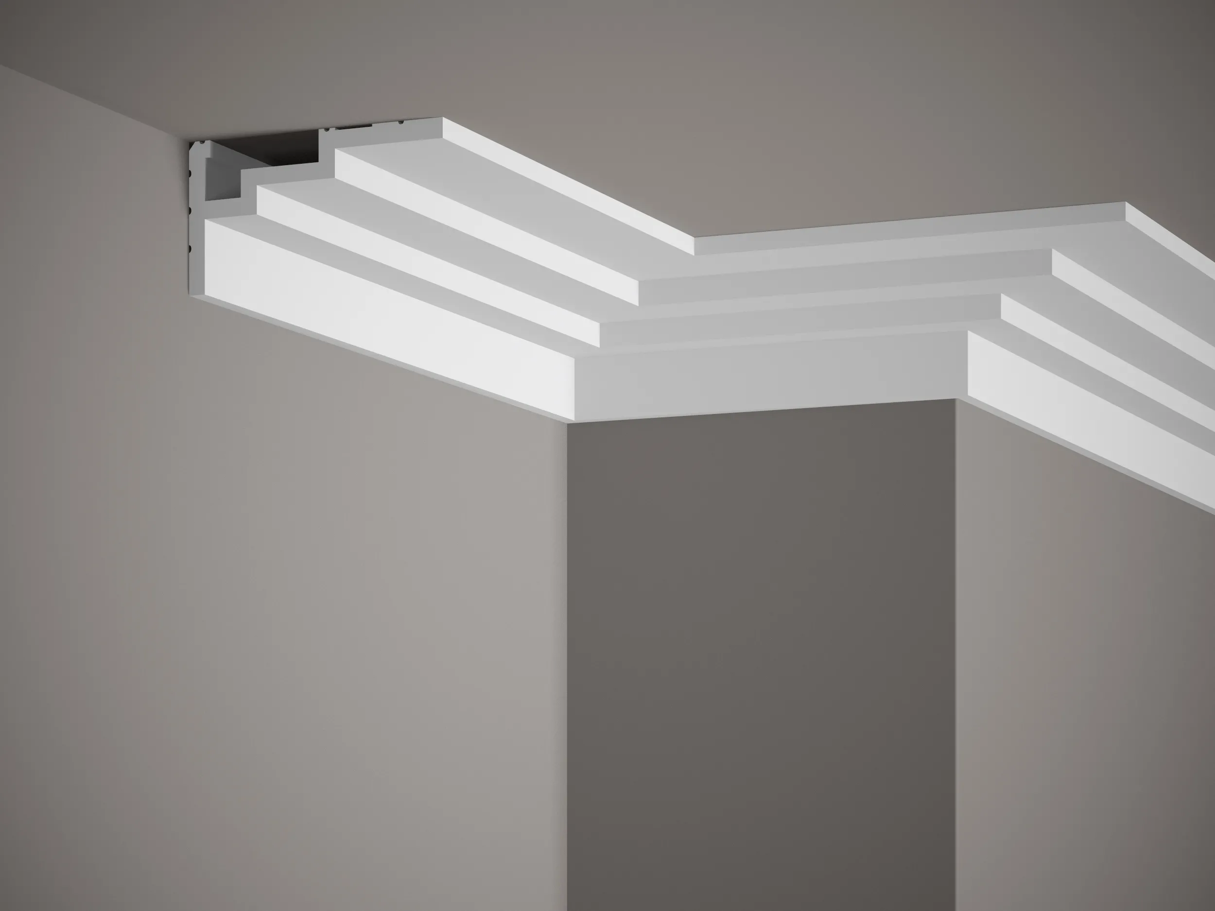 Stropní lišta QL025,  200x11x6cm,  Mardom