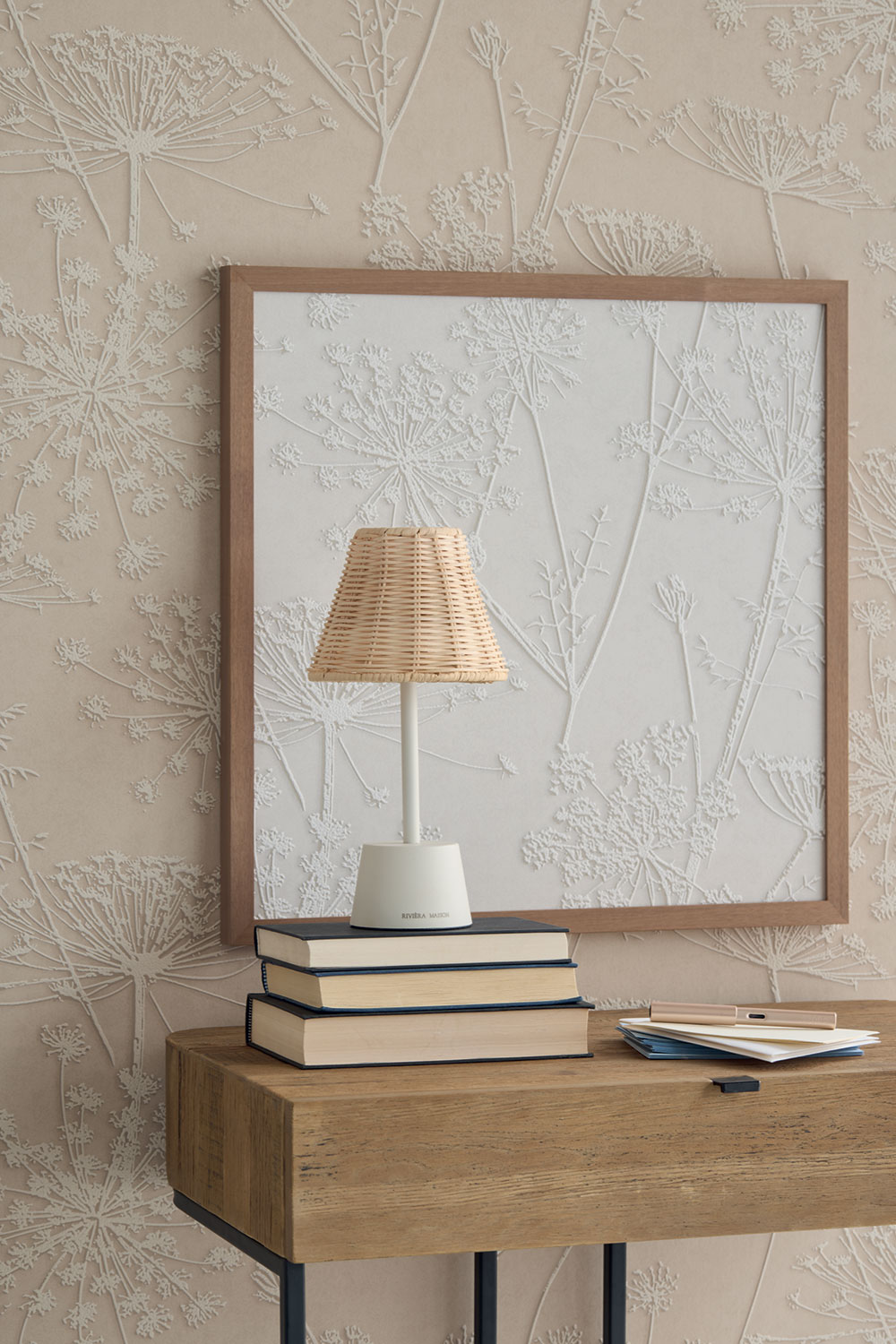 Vliesová tapeta na zeď, béžová, rostliny, trávy, 350512, Riviera Maison,  Eijffinger