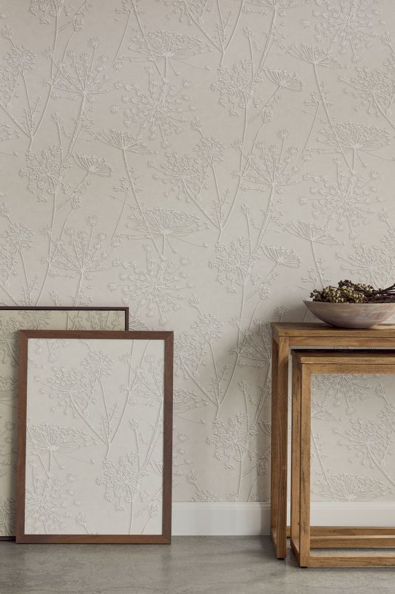 Vliesová tapeta na zeď, šedá, rostliny, trávy, 350513, Riviera Maison,  Eijffinger