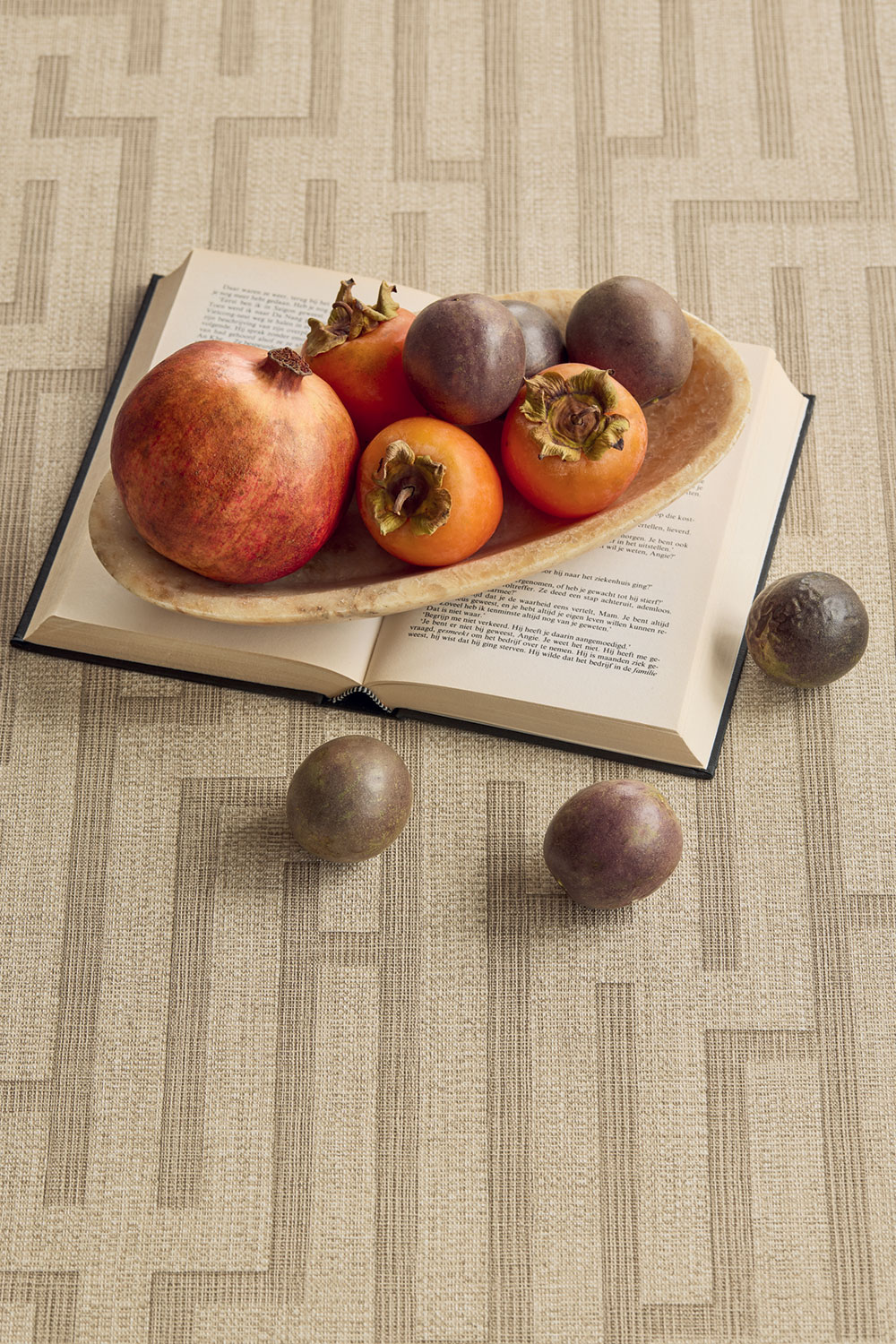 Vliesová tapeta na zeď, hnědá, imitace látky, 350533, Riviera Maison,  Eijffinger