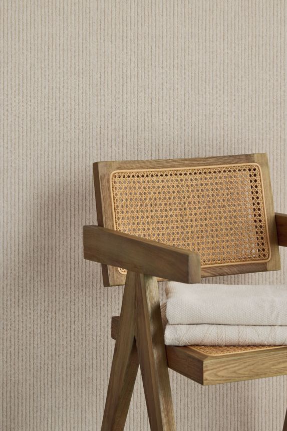 Vliesová tapeta na zeď, šedá, imitace přírodní rohože, 350577, Riviera Maison,  Eijffinger