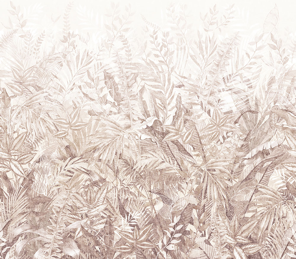 Vliesová fototapeta na zeď,  hnědá, listy, 350708, Riviera Maison,  Eijffinger