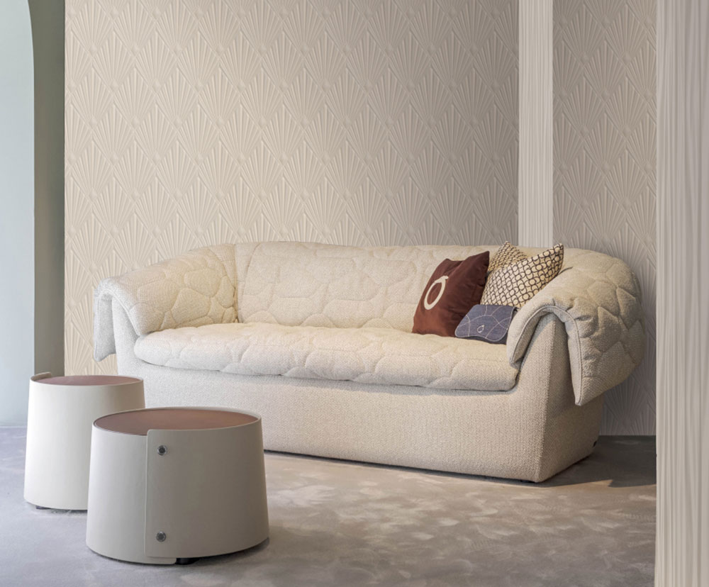 Luxusní geometrická vliesová tapeta na zeď, hnědo-béžová, Art deco, Z30312, Casa 8, Trussardi 