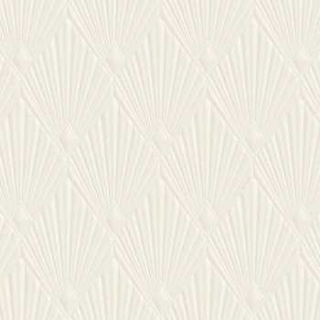 Luxusní geometrická vliesová tapeta na zeď, krémová, Art deco, Z30320, Casa 8, Trussardi 