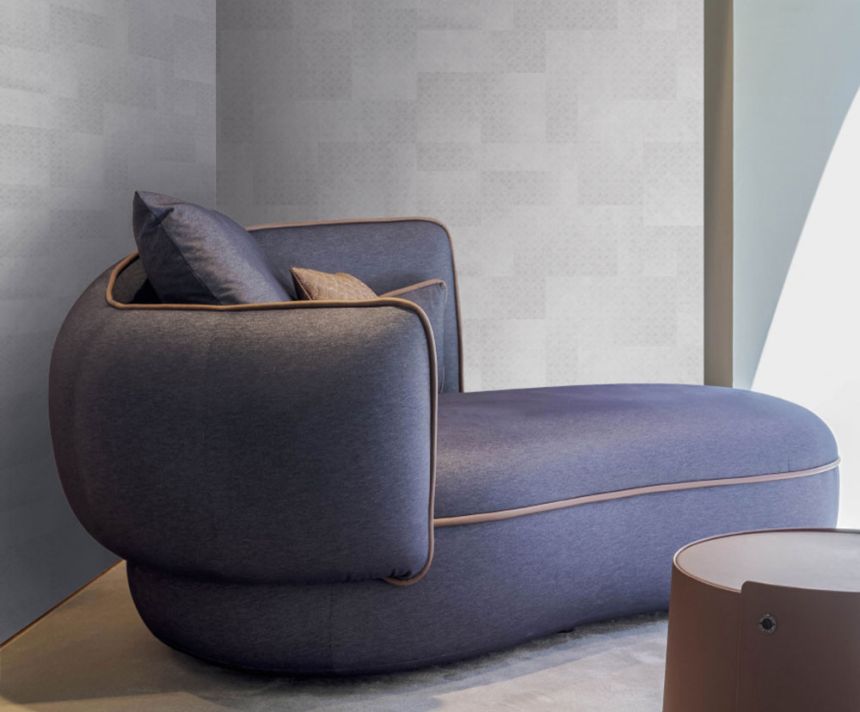 Luxusní geometrická vliesová tapeta na zeď, šedá, Z30340, Casa 8, Trussardi 