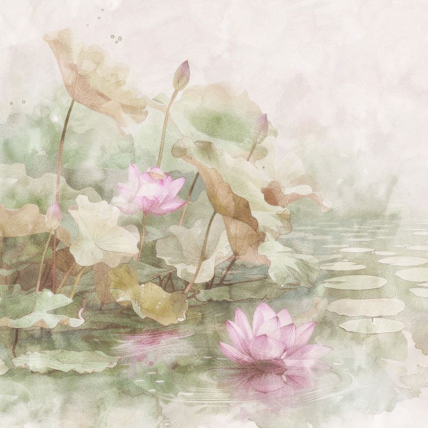 Luxusní vliesová fototapeta na zeď, lekníny, Z30368, Casa 8, Trussardi 