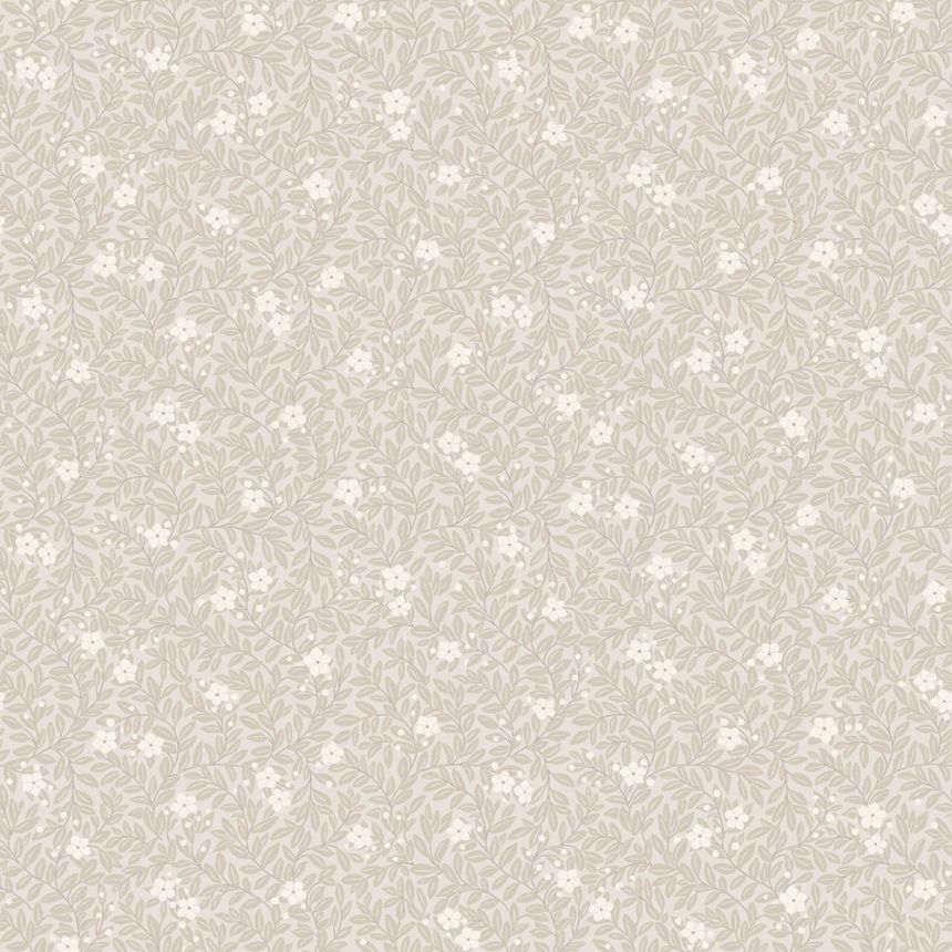 Vliesová tapeta na zeď, béžová, květiny, listy, 5713, Orangeri,  Borastapeter