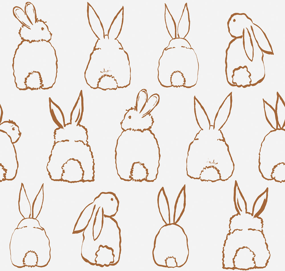 Dětská vliesová fototapeta na zeď, zajíčci, RB306, Daydreamers, Grandeco