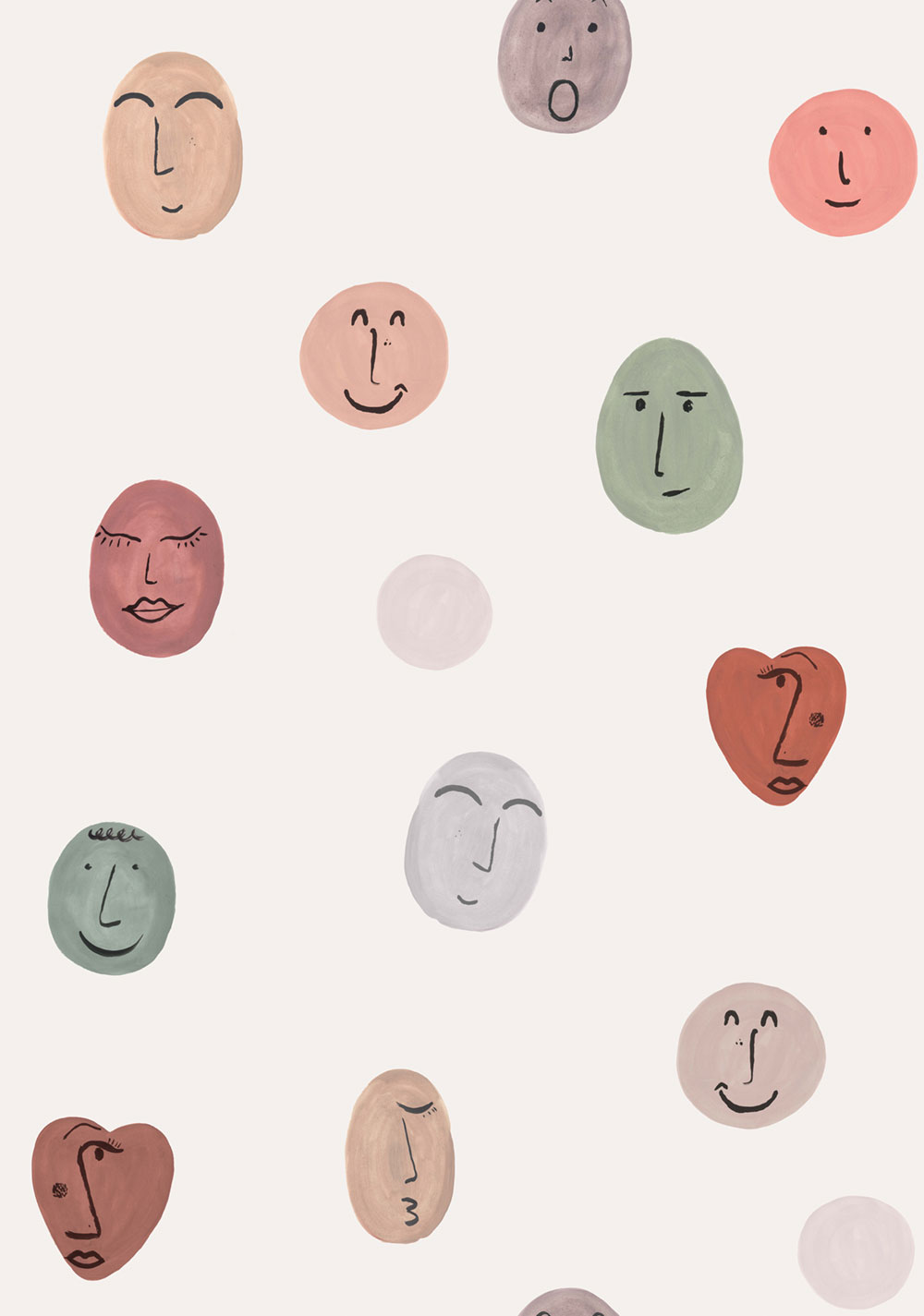 Dětská vliesová fototapeta na zeď, Smileys, RB307, Daydreamers, Grandeco