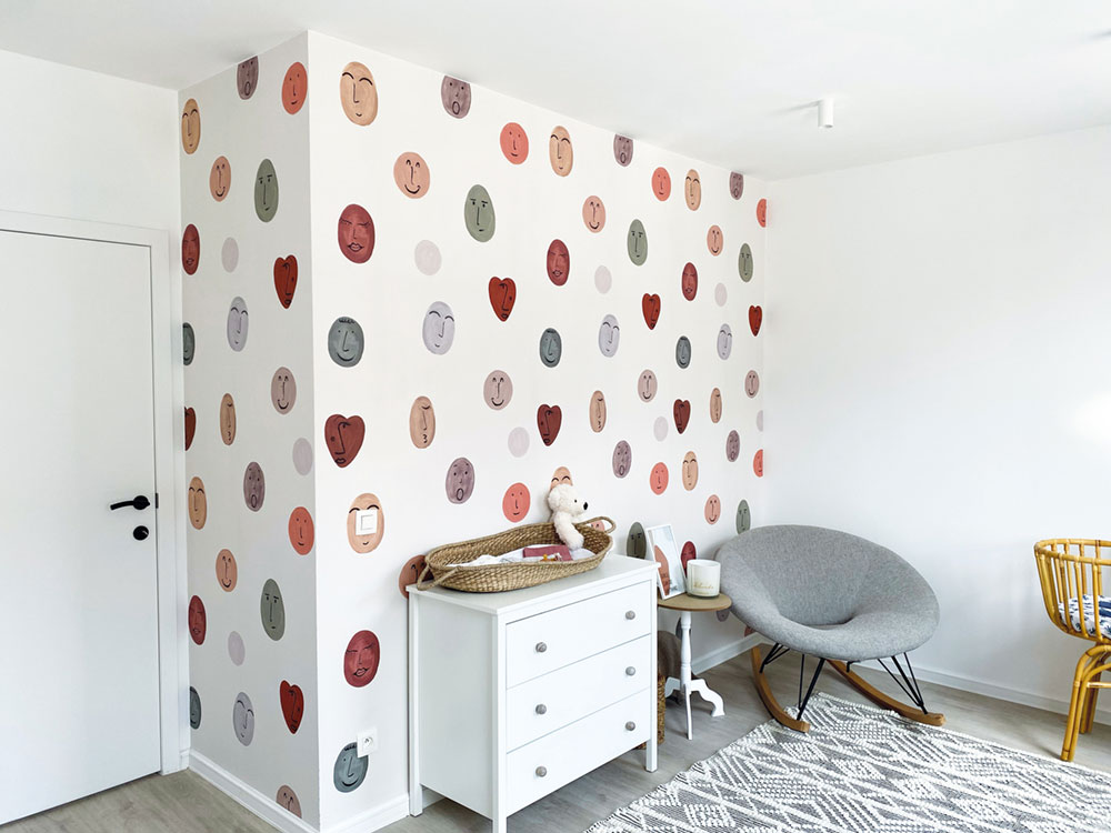 Dětská vliesová fototapeta na zeď, Smileys, RB307, Daydreamers, Grandeco