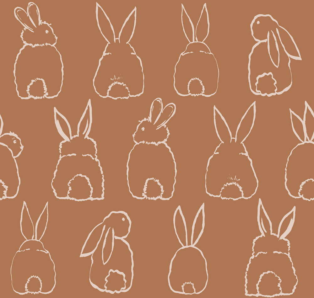 Dětská vliesová fototapeta na zeď, zajíčci, RB312, Daydreamers, Grandeco