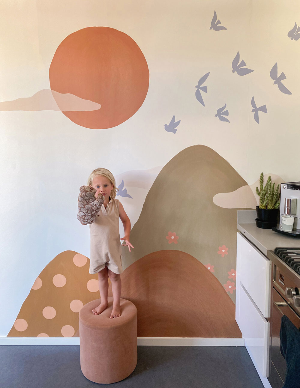 Dětská vliesová fototapeta na zeď, horská krajina, RB353, Daydreamers, Grandeco