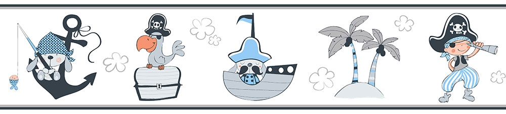 Dětská samolepící bordura 593-3, Treboli, Ichwallcoverings