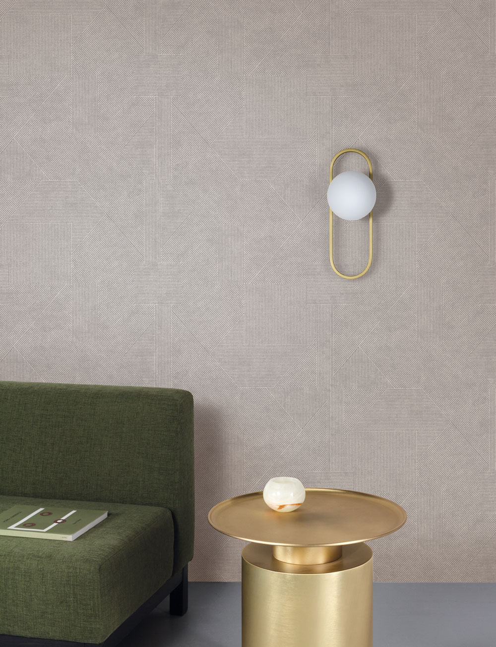 Vliesová tapeta na zeď, krémová, imitace látky, PRI401, The Texture Book, Masureel