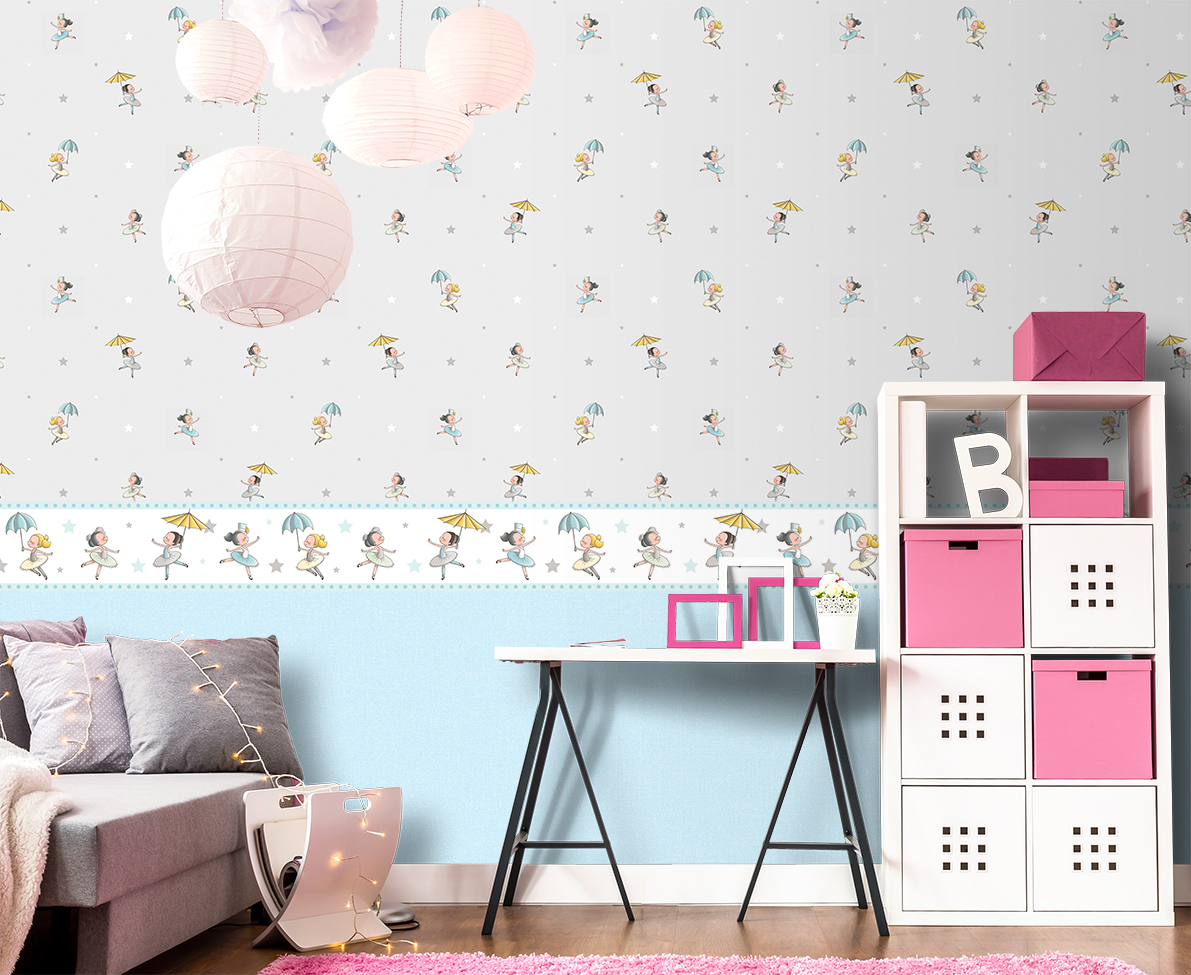 Dětská samolepící bordura 592-1, Treboli, Ichwallcoverings