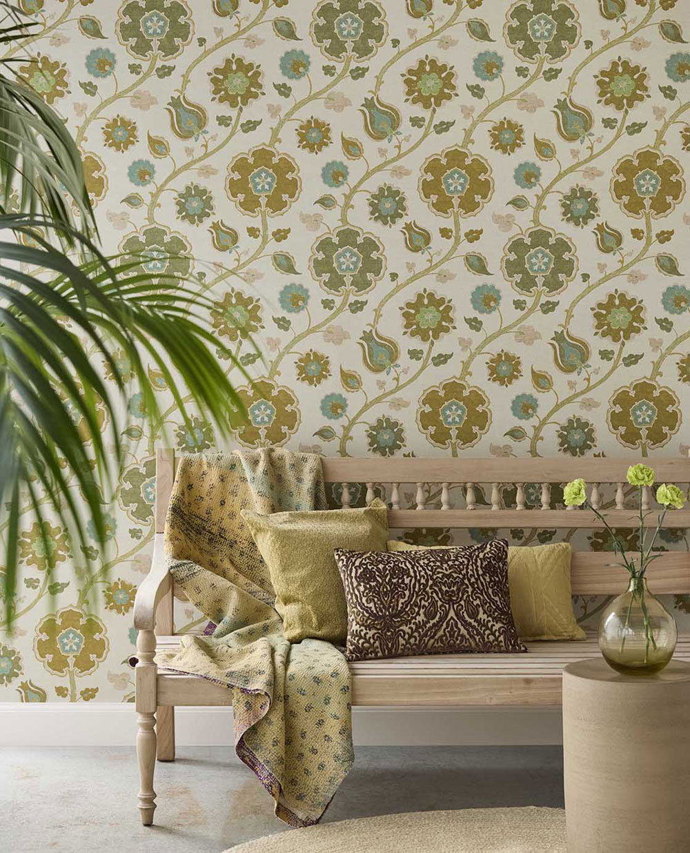 Vliesová tapeta na zeď, zelená, květiny, 350613, Amber, Eijffinger