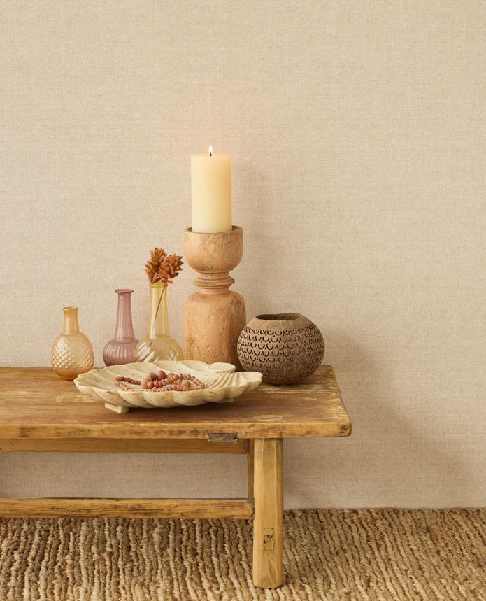 Vliesová tapeta na zeď, béžová, imitace látky, 350632, Amber, Eijffinger