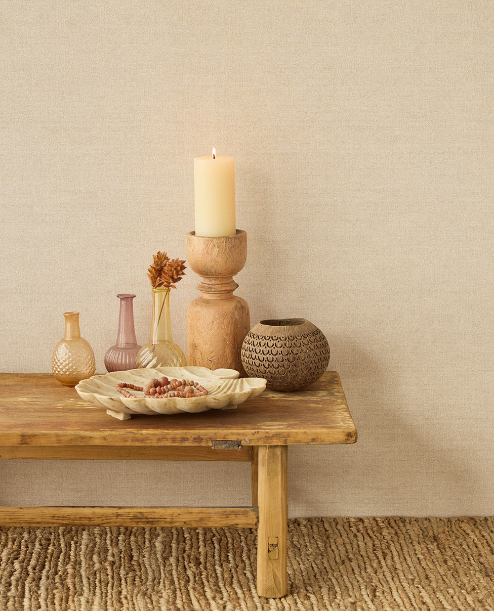 Vliesová tapeta na zeď, béžová, imitace látky, 350632, Amber, Eijffinger