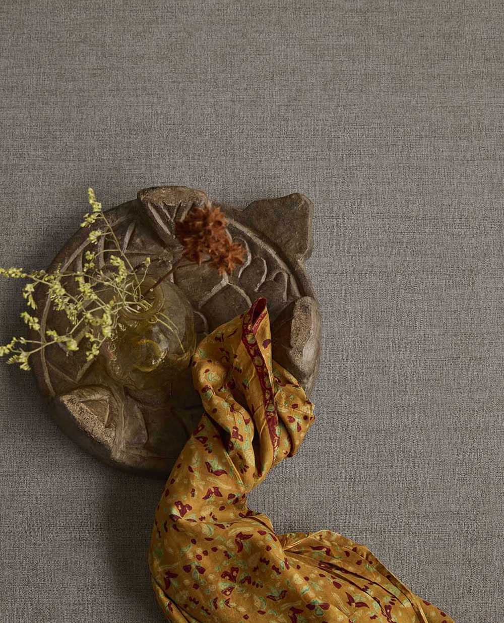 Vliesová tapeta na zeď, hnědá, imitace látky, 350635, Amber, Eijffinger