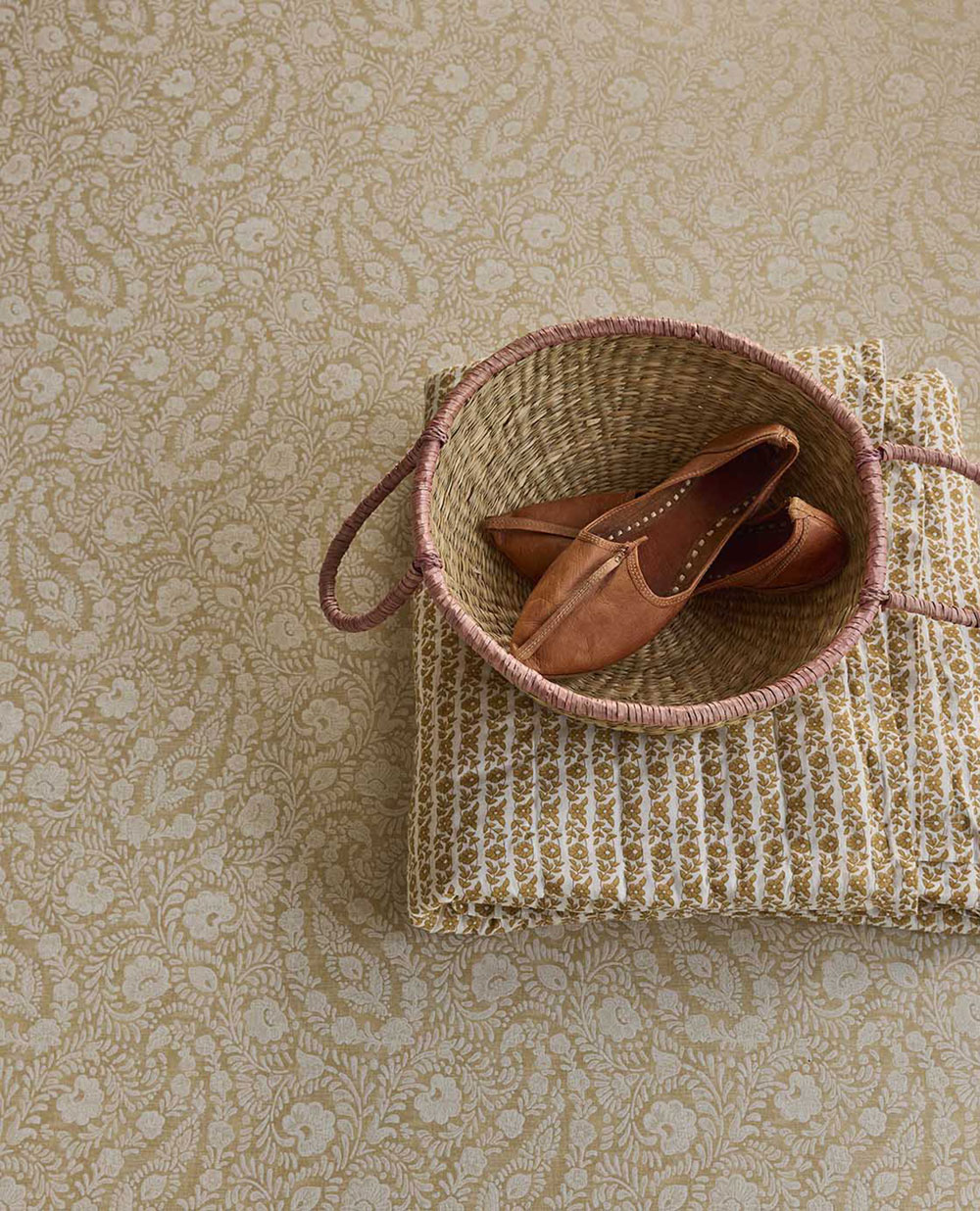 Vliesová tapeta na zeď, béžová, květiny, ornamenty, 350651, Amber, Eijffinger