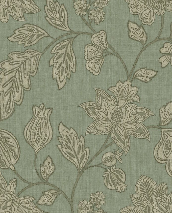 Vliesová tapeta na zeď, zelená, květiny, 350665, Amber, Eijffinger