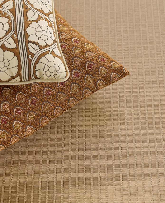 Vliesová tapeta na zeď, hnědá, imitace rohože, pruhy, 350673, Amber, Eijffinger