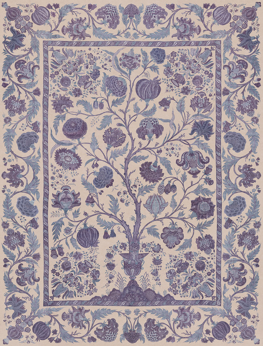 Vliesová fototapeta na zeď, modrá, Strom života, 350686, Amber, Eijffinger