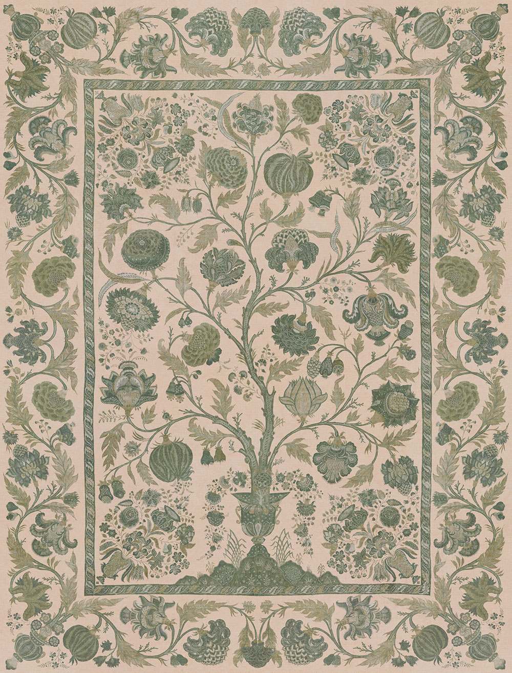 Vliesová fototapeta na zeď, zelená, Strom života, 350687, Amber, Eijffinger