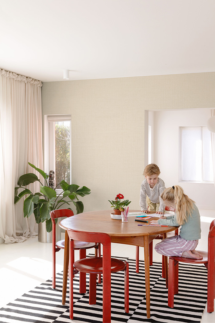 Vliesová tapeta na zeď, béžová, imitace látky LD1019, Little Dreamers, Grandeco