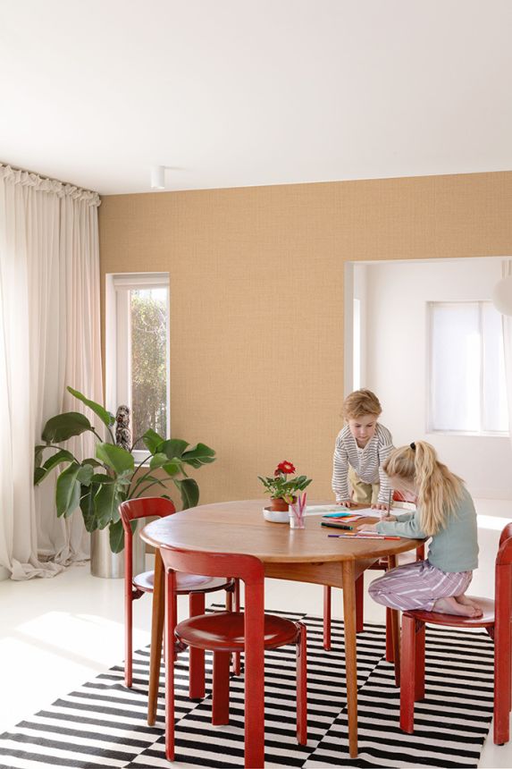 Vliesová tapeta na zeď, hnědá, imitace látky LD1021, Little Dreamers, Grandeco