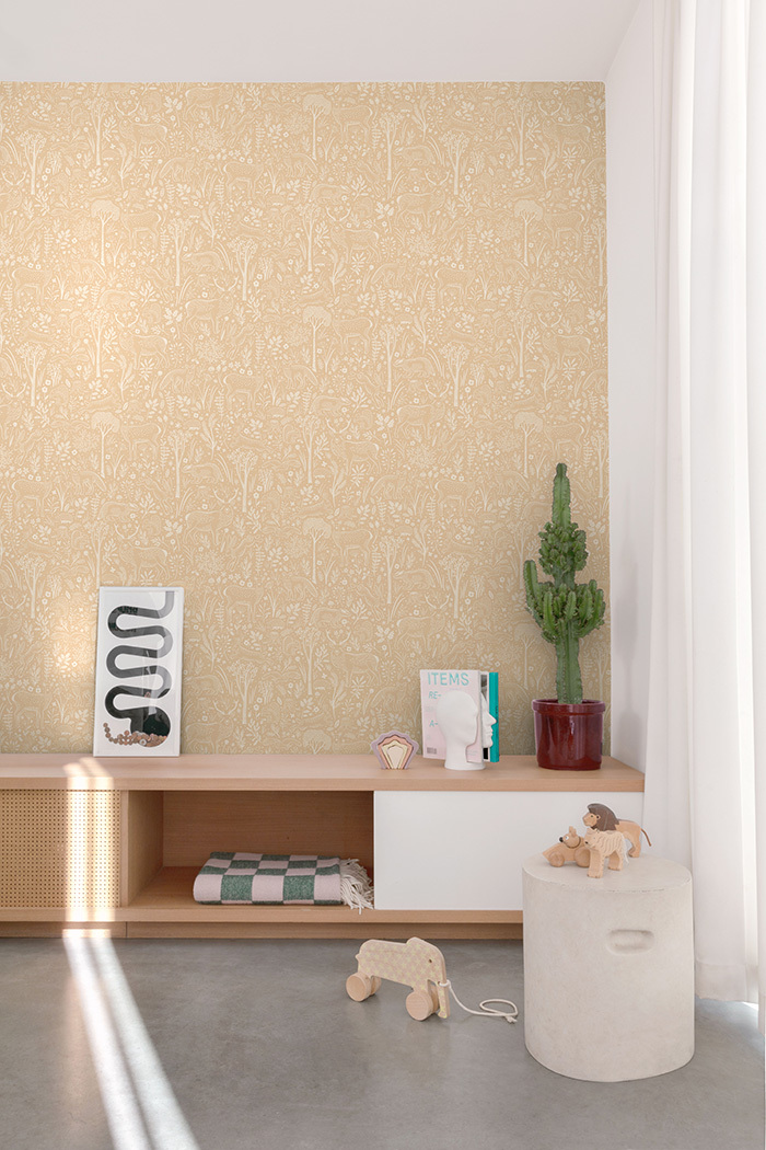 Vliesová tapeta na zeď, hnědá, zvířátka v lese, LD3421, Little Dreamers, Grandeco